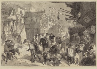 Nieuwsgierigheidstraat, Peking door Edmond Morin